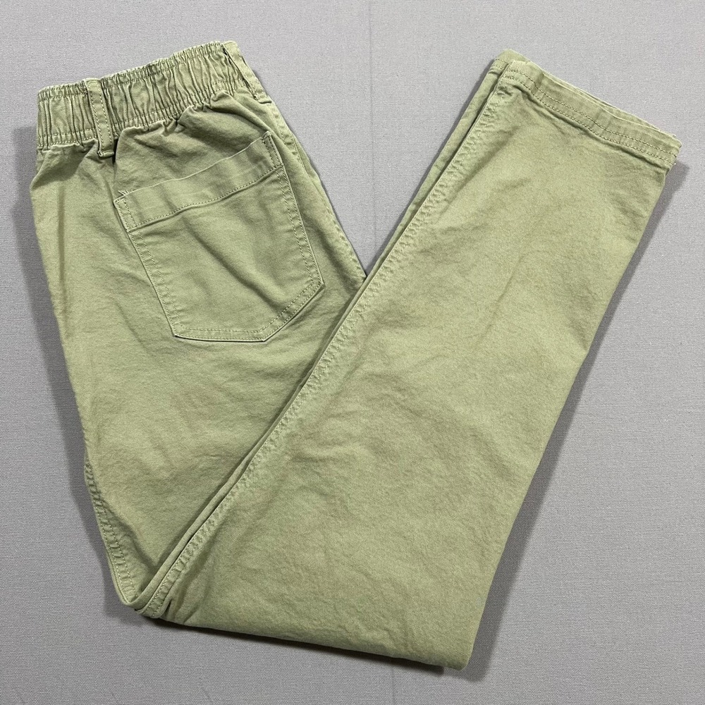 Knox Rose Utility Pants Elastic Straight Leg Sage Green Stretch Women Size Small